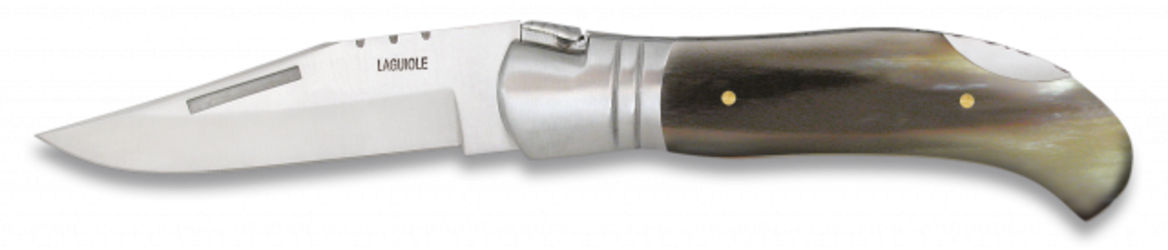 Faca Laguiole caça Mikarta verde Mango corno Toro folha 10 Cm inox 10699