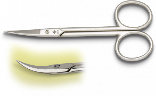 Tesoura corta cutículas Gifaz 4 aço carbono / 10 Cm 15040