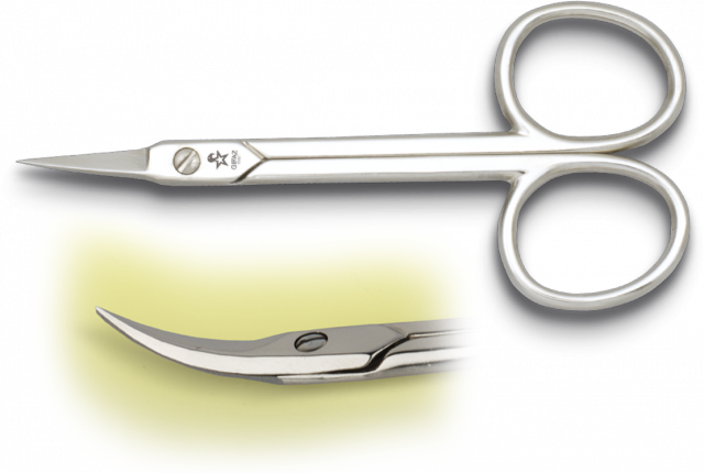 Tesoura corta cutículas de aço carbono de 3 1/2 / 9 Cm 15041