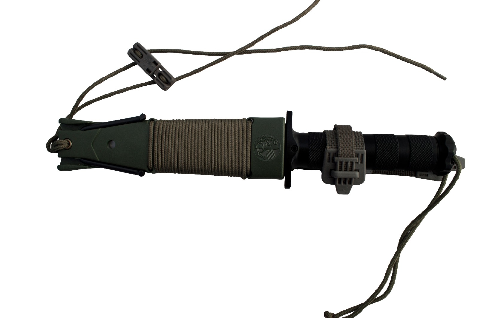 Faca de sobrevivência AITOR selva king II 16012 com folha 13,5 cm e 4 mm de espessura, comprimento total 27,5 cm + presente de Imita de cartão e lenço de múltiplos propósito