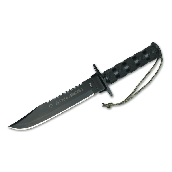 Faca Aitor de Survival Jungle King I em Lâmina de Aço Preto X42 INOX. MoVa revestido 20,5 cm 16016
