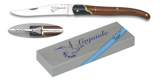 Faca Laguiole Mango Stamina virola Micarta folha inox de 9 Cm 19245