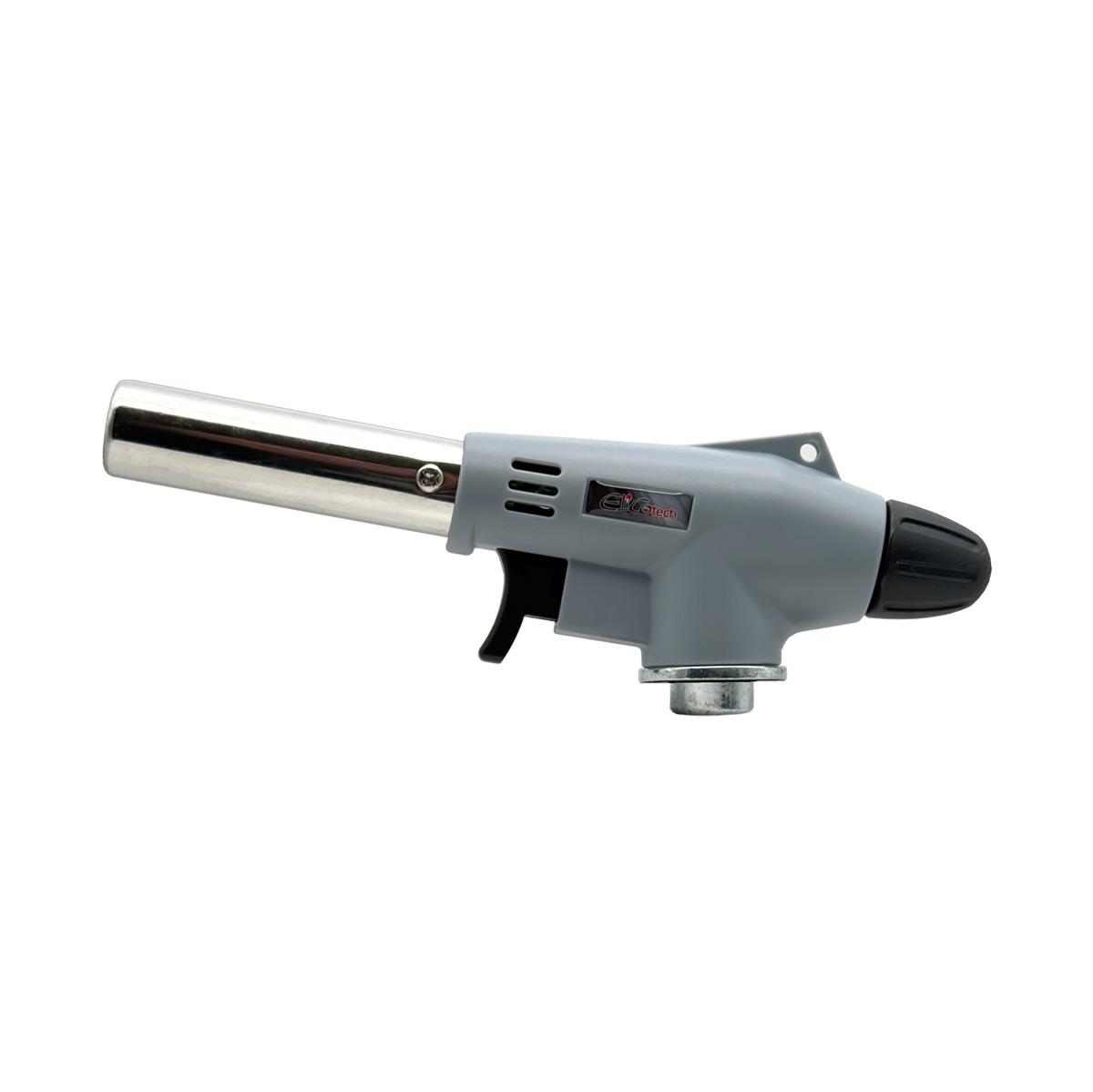 Maçarico a gás Elico RK-5003 com rosca de 7/16, ideal para cozinhar e soldar luz, ignição piezoeléctrica, chama ajustável, portátil, seguro e recarregável.