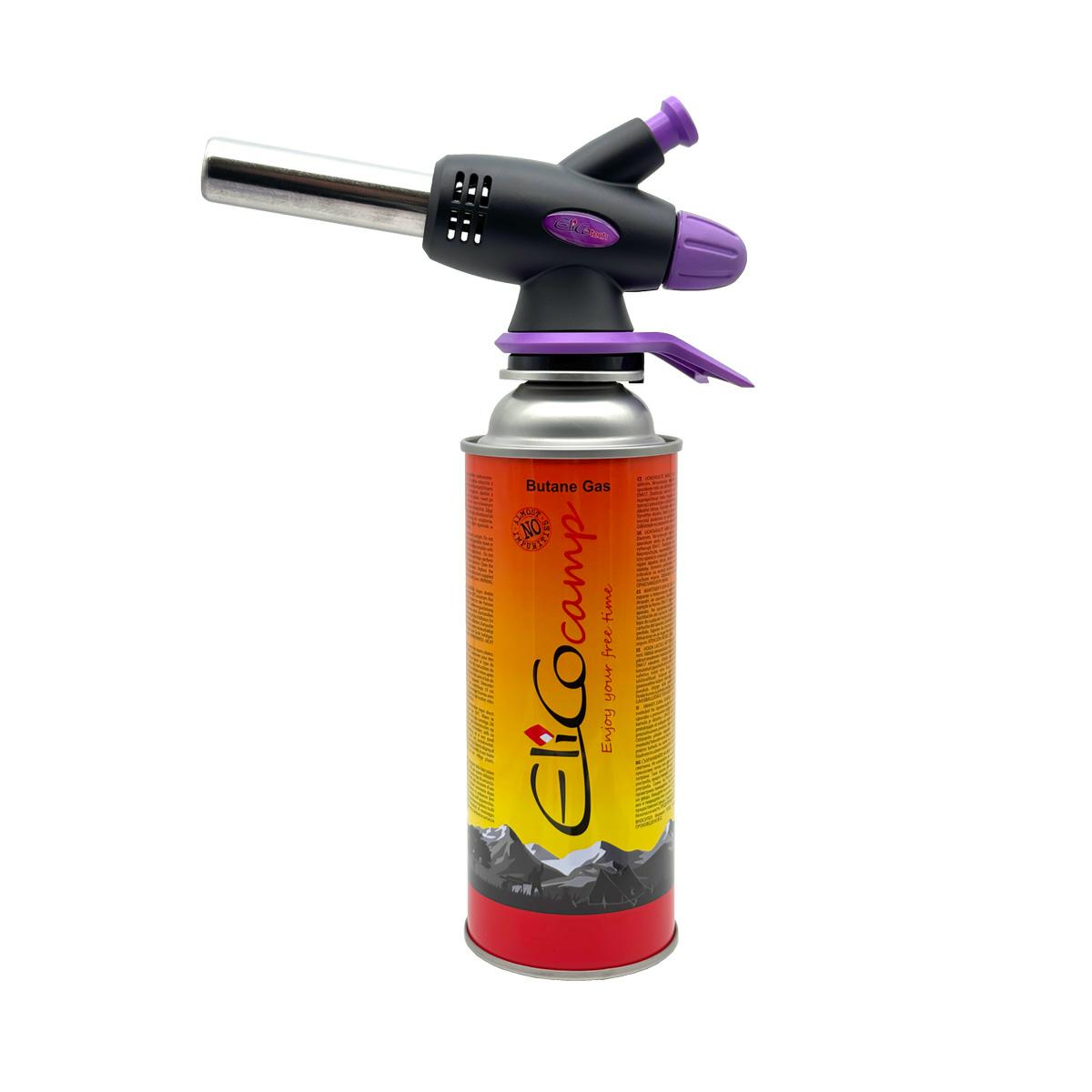 Maçarico a gás RK-3140D deElico, ideal para cozinhar e soldar luz, ignição piezoeléctrica, chama ajustável, portátil, recarregável, seguro e fácil dedede de usar para tarefas precisas.