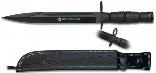 Baioneta Commando K25 Preto Lâmina: 26 Cm