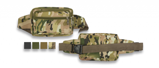 Barbaric De cor tão com zíper nylon 600D Fanny Pack