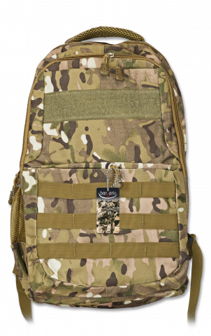 Mochila Barbaric Camo, material nylon, zippered, 18 litros de capacidade