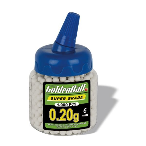 Pelotas de PVC para armas Airsoft Golden Ball 6 unidades de Gr 35257 1000 Mm 0.20