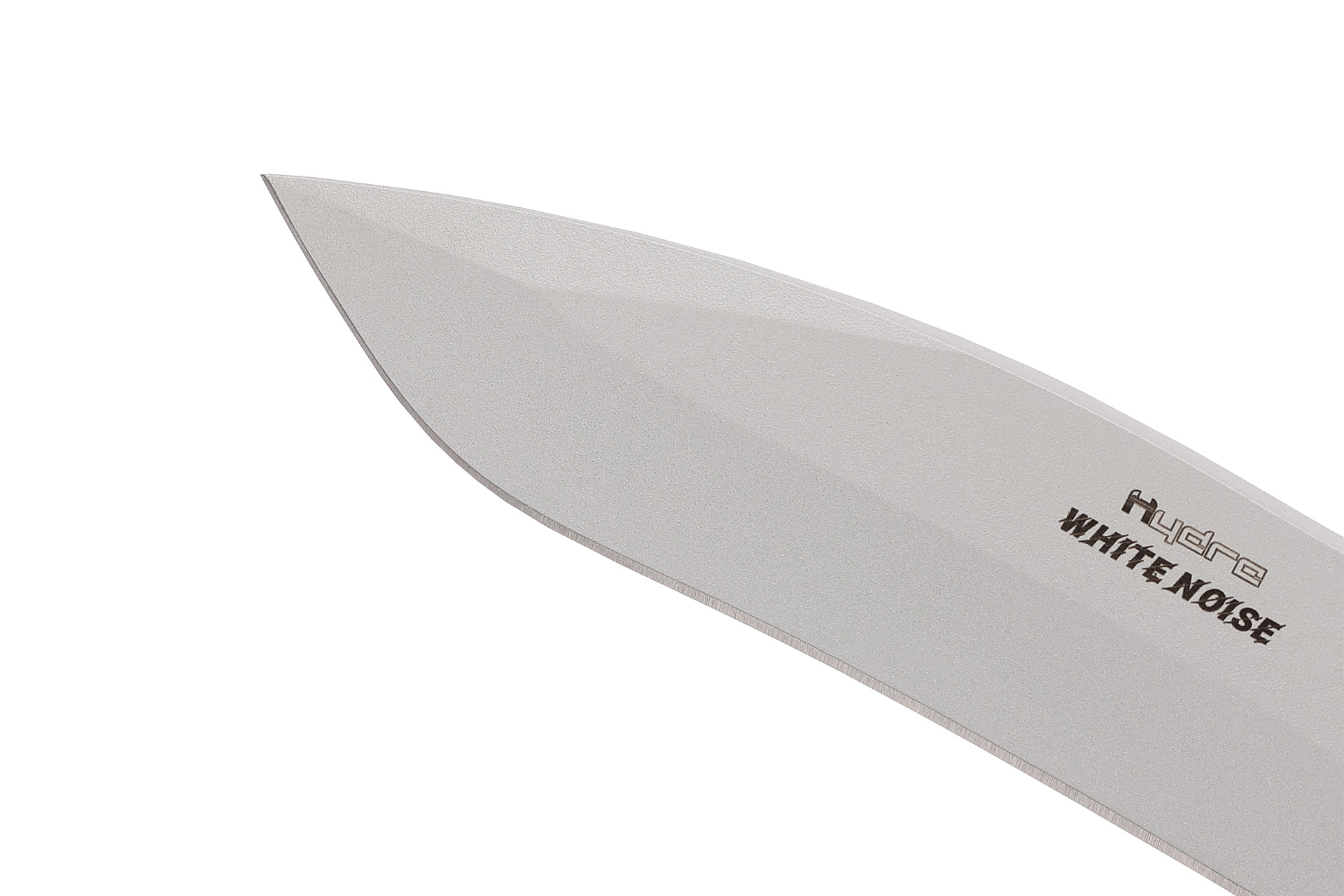 Faca de sobrevivência Hydra WHITE NOISE com lâmina de 130mm Böhler K110 (D2), cabo G10 cinza, inclui bainha de kydex