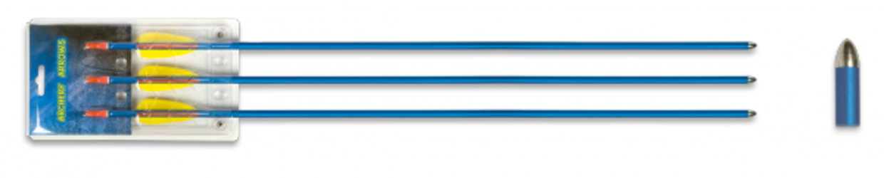 Conjunto de 3 setas de alumínio 29 polegadas Hellbow diâmetro 7.6mm