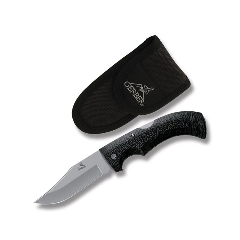 Gerber Gator, texturizado Kraton punho, fechamento traseiro de lâmina, lâmina 9,5 cm e espessura de 3 mm, flat beira, GE6069