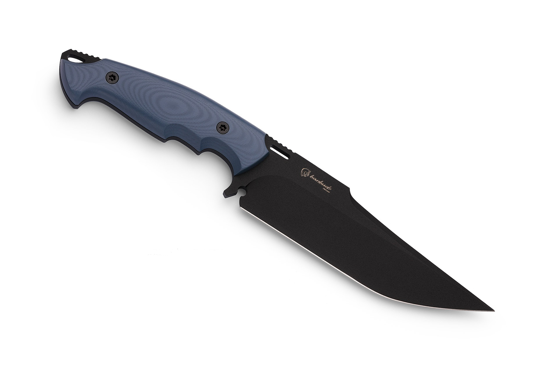 Faca LEGIO IX. Cor Azul (Blue). Inspirada na lendária Nona Legião Romana, uma peça histórica com um legado de bravura e conquista. Brand Hydra Knives Fabricado em Albacete (Espanha).