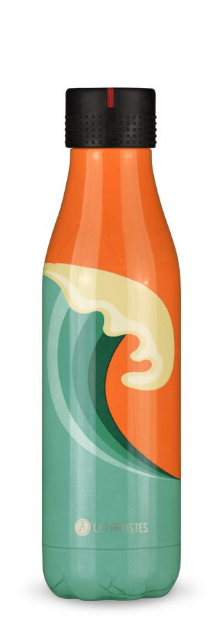 ALTERNATIVE3 Garrafa de aço inoxidável Wave 500ml, Unisexo adulto, Multicor (Multicor), Única